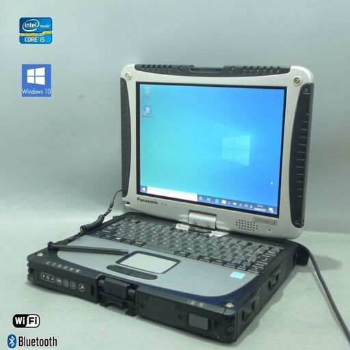 送料無料 タフブック 中古良品 10.1型 Panasonic CF-19ZE001CJ 第3世代Core i5 4GB 500G 無線 Windows10 Office