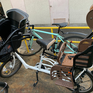 【決まりました】前後子供乗せ自転車　3人乗りの画像