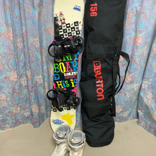 【BURTON&FANATIC】スノーボード4点セット　レディース