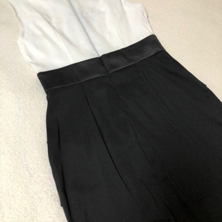 中古　1回着用　パーティ　ドレスワンピース　スパンコール　レース　上品　ゴージャス　の画像