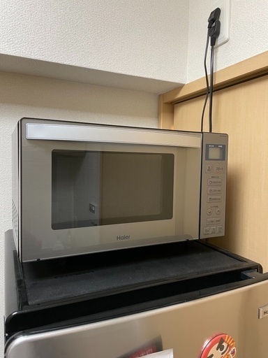 ハイアール アーバンカフェ 電子レンジ18L ステンレスブラック