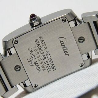 【苫小牧バナナ】質屋鑑定品 Cartier/カルティエ タンクフランセーズSM W51028Q3 レディース SS/ピンクシェル文字盤 クオーツ Gカード/付属あり♪の画像