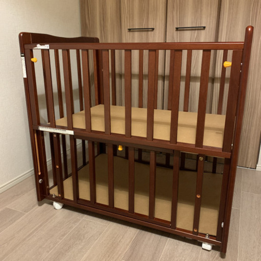 【新品同様品】ベビーベッド・布団3点セット