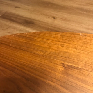 楕円　折りたたみ式　ローテーブル　【ウォールナット】の画像