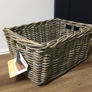 新品　自転車　前かご　籐　かご