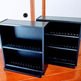 CD&DVDとVHSビデオラックのセット