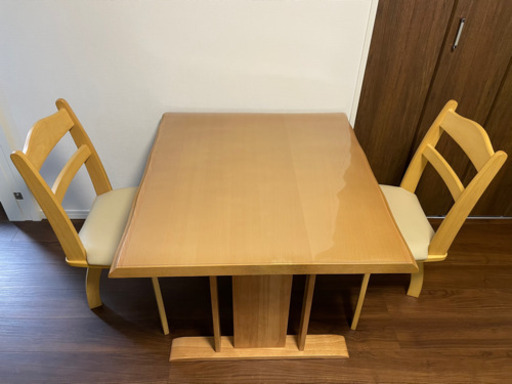 〈最終値下げ〉ニトリ　ダイニングテーブル3点セット＋FPマット