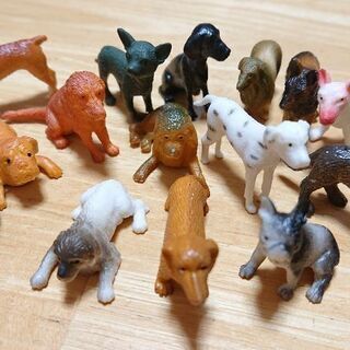 【値下げ】(中古)(未使用)犬のモデルセット
