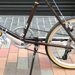 【美品】ミニベロ クエロ20Fブルホーンカスタムの画像