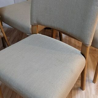 【美品】ニトリ ダイニングチェア 4脚セット 【ホームクリーニング済】の画像
