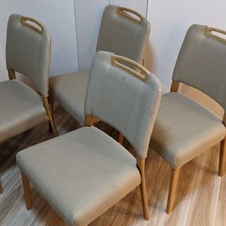 【美品】ニトリ ダイニングチェア 4脚セット 【ホームクリーニング済】の画像