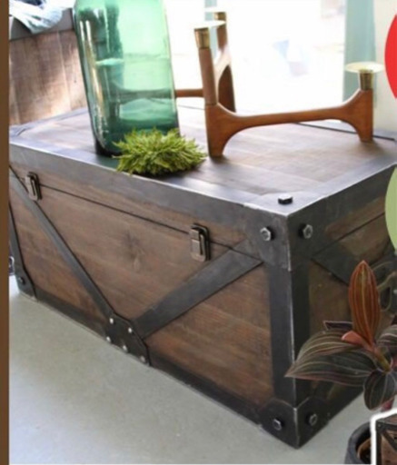 値下げ　レトロなトロールトランク　あづまや　収納ケース