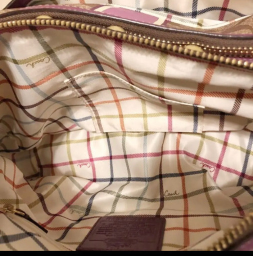 新品COACHコーチ シグネチャーヘリテージボストンバック