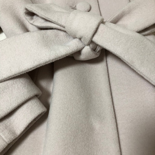 美品　2回着　ファー付き　コート　FOX フォックス　人気　リボン紐の画像