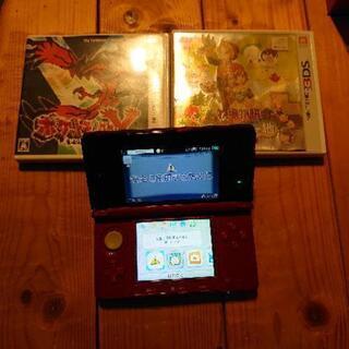 ※お取引中※3DS本体&ソフト(ポケモンY、牧場物語)2本セット
