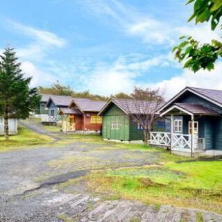 ペットと泊まれるログコテージの宿の画像