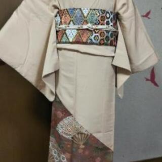 👘 正絹  色留袖 ★ 一つ紋 比翼無し 共ハッ掛け  留袖  訪問着