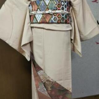👘 正絹  色留袖 ★ 一つ紋 比翼無し 共ハッ掛け  留袖  訪問着の画像