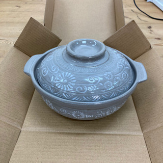 O 301-347 土鍋 7号 2〜3人用 未使用品