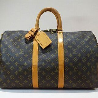 【苫小牧バナナ】質屋鑑定☆美品 LOUIS VUITTON キーポル45 M41428 ボストンバッグ 旅行鞄 モノグラム ルイヴィトン シミ/ヤケ少ない♪