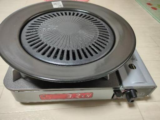 イロリ カセットコンロ 焼肉プレートセット キャンプにも！