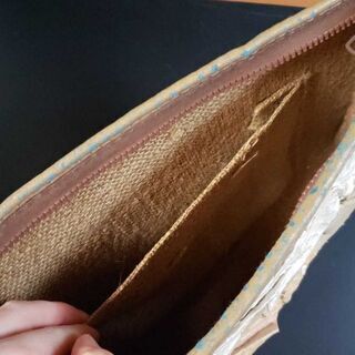 カゴバッグ　アジアン雑貨　クラッチバッグの画像
