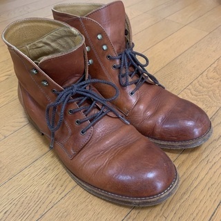 本革ブーツ　26.5cmの画像