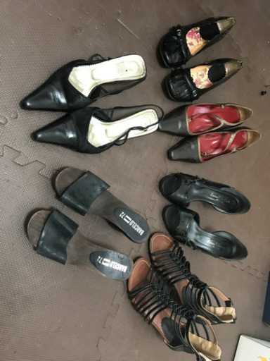 パンプス　サンダル　ナチュビューティー　ウッド