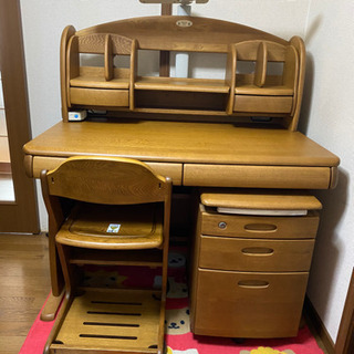 ITOKI 学習机 カモミール 学習机 イトーキ ベーシックデスク 天然木 幅100cm 勉強机