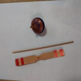竹とんぼ＆コマの画像