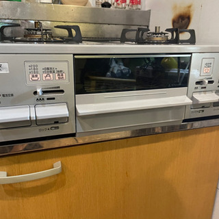 ノーリツ NORITZNW61SVL 13A [ガステーブル ホーロートップ水無両面焼きグリル（都市ガス13A用左強火タイプ）]