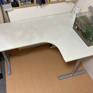 ニトリ　机　ホワイト　