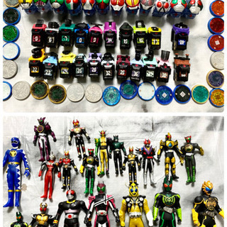 仮面ライダー人形、メダル、スイッチ