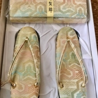 【新品・未使用品】和装用　バッグ2つ＋草履セット