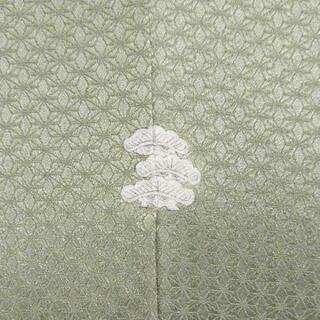 👘逸品 正絹 色留袖 ♪ 金駒刺繍 三つ紋 比翼無し 訪問着 留袖 美品の画像