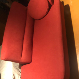 お値下げしました　石川家具 ソファ レッド 付属クッション
