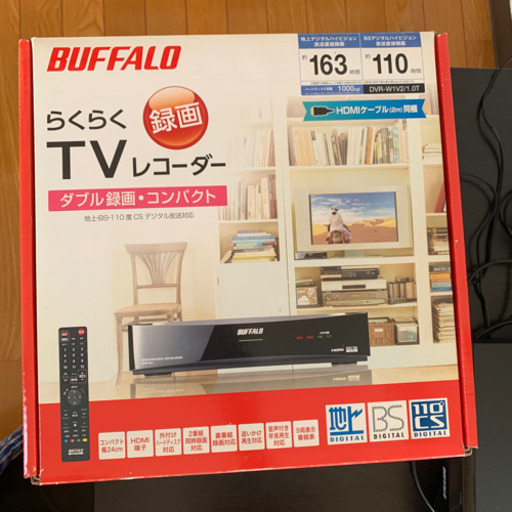 BUFFALO TVレコーダー　DVR-W1V2/1.0T