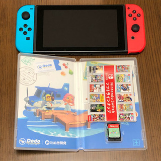 Switch +どうぶつの森ソフト　セットの画像