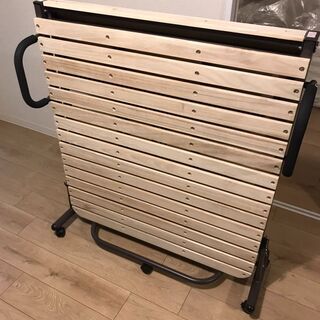 【引取限定】ニトリ　折りたたみスノコベッド(ハングW100)　未使用の画像