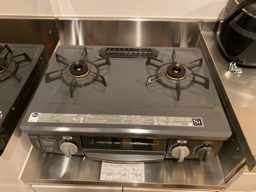 リンナイ　ガステーブル　2口　グリル未使用