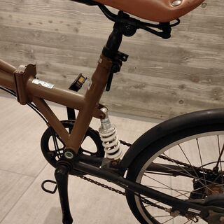 折りたたみ自転車20インチ　変速ギア、サスペンション付き