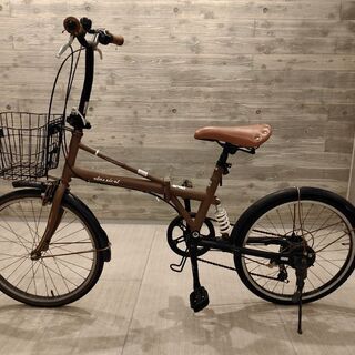 折りたたみ自転車20インチ　変速ギア、サスペンション付きの画像