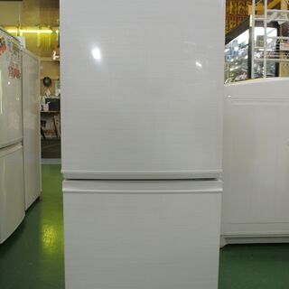 2019年製 シャープ 2ドア冷蔵庫 SJ-D14E-W。清掃・動作確認済。 当店の不具合時返金保証6ヵ月付き。