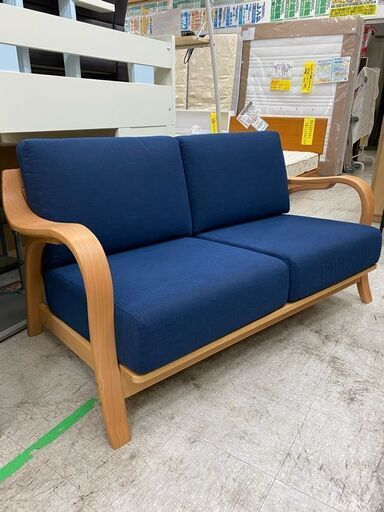 【愛品館 江戸川店】KEYUCA　２Pソファ　ソファ　ID:156-008641-007　配送可　代引き配送可（代引きの場合は現金のみのお取り扱いになります）