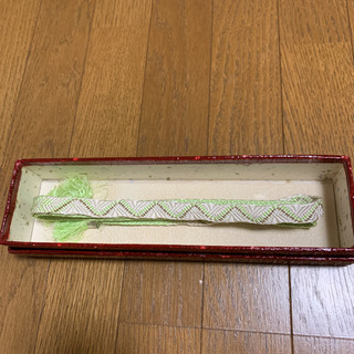 帯締め　ライトグリーン