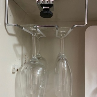 ワイングラス＆ラックの画像