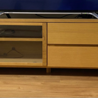<値下げしました！>無印良品　オーク材AVラック　テレビ台　幅150cm