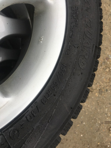 155/65R13スタッドレス社外アルミ