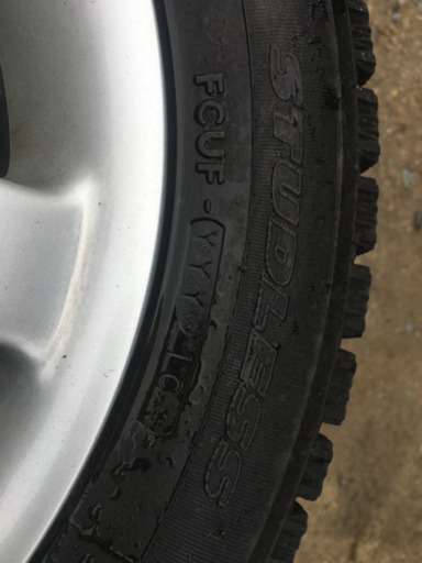 155/65R13スタッドレス社外アルミ