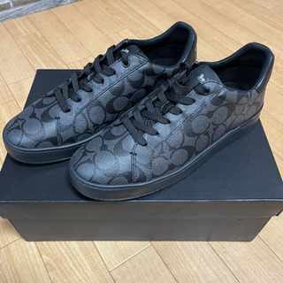 新品coachスニーカー黒27センチ